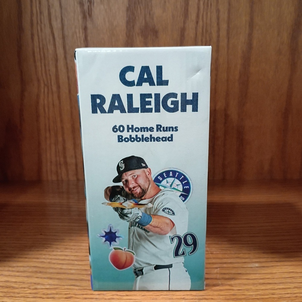 2026 Cal Raleigh 60 Home Run HR Bobblehead Seattle Mariners 3/28/26 MLB SGA New